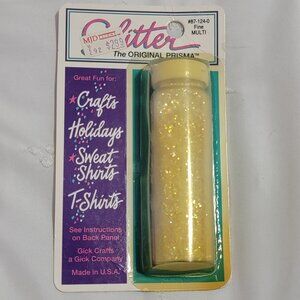 Vintage 1992 Unopened Iridescent Gick Crafts Glitter. Original price tag.